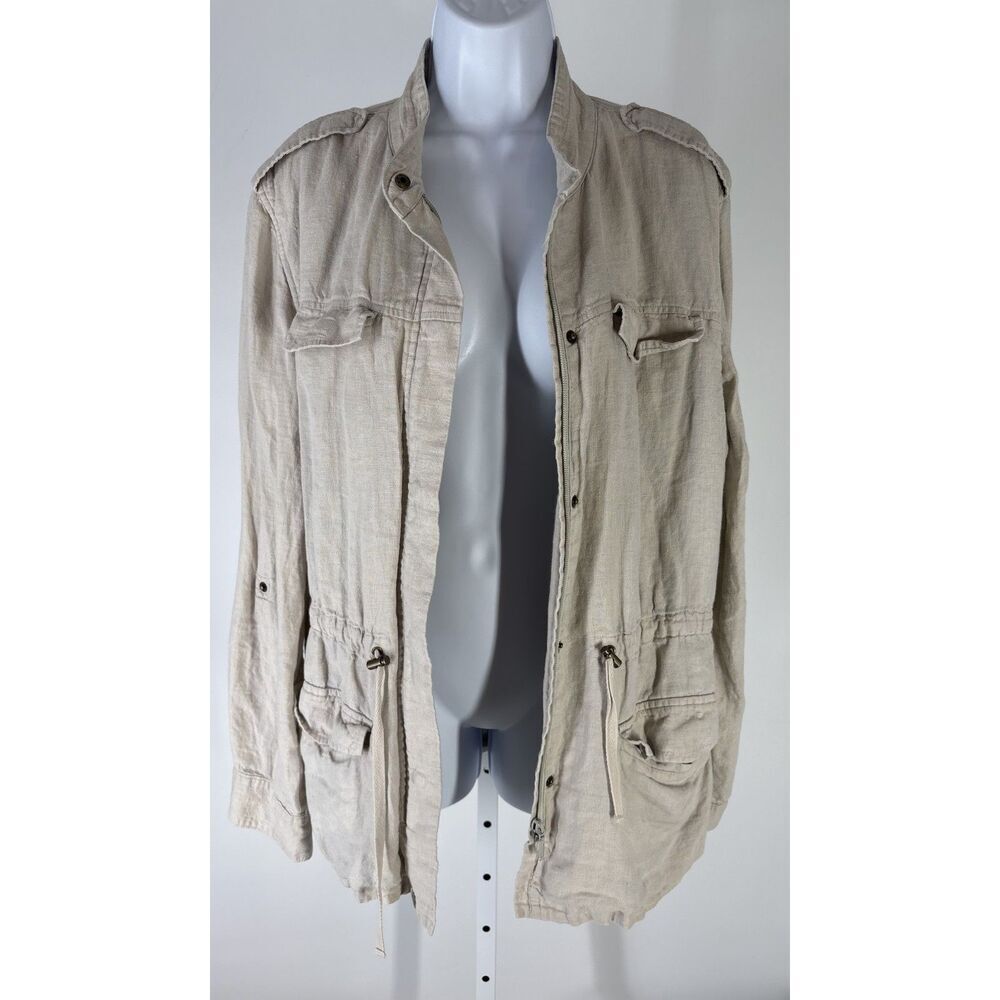 Banana Republic lightweight linen utility jacket